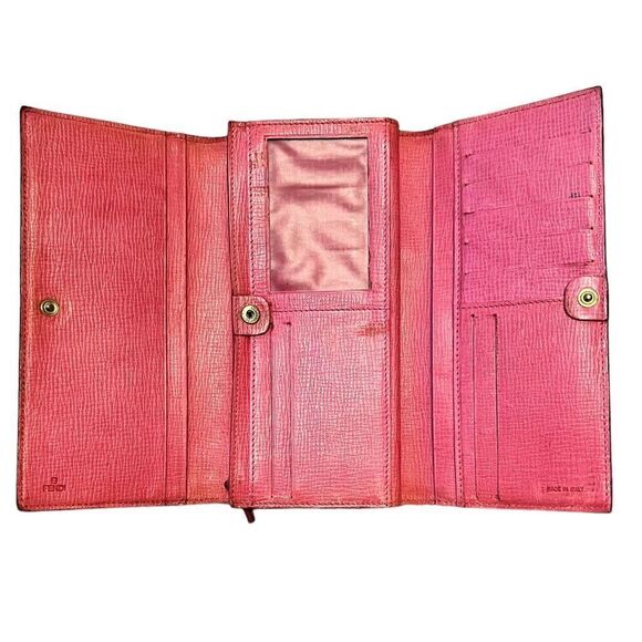 Fendi Zucca Long Brown Trifold Wallet - Picture 8 of 11